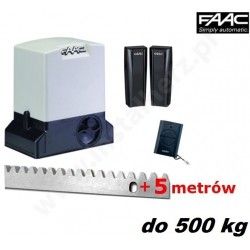 FAAC Zestaw automatyki do bram przesuwnych o wadze 500 kg 740 LC BLACK CLASSIC